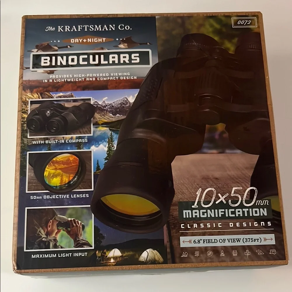 Black Binoculars with Yellow Lens